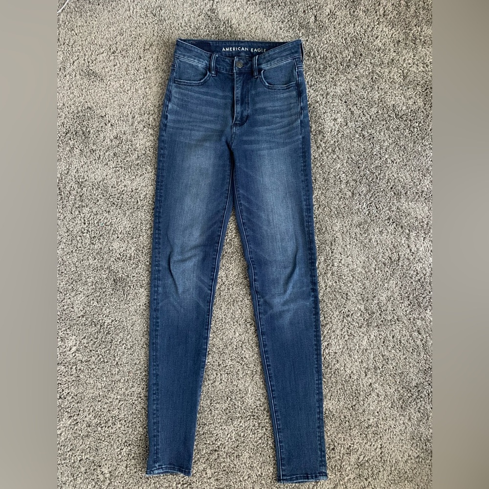 American Eagle Super high-rise begging. Size 0 long